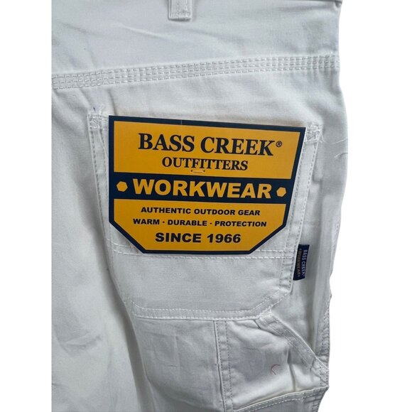 Bass Creek Outfitters Men's White Stretch Carpenter Shorts 30 Outdoor Workwear - Picture 14 of 16